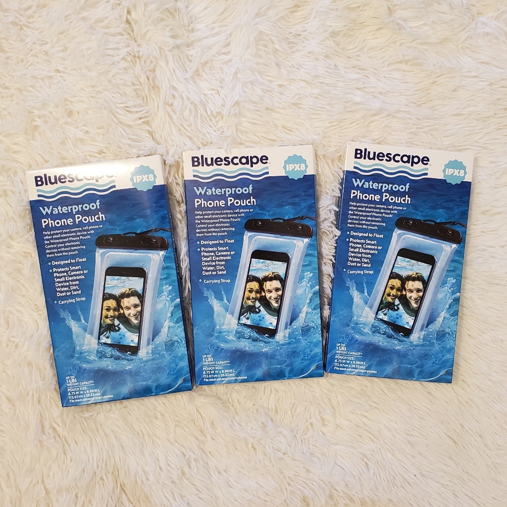 3 NEW Waterproof Phone Pouches -